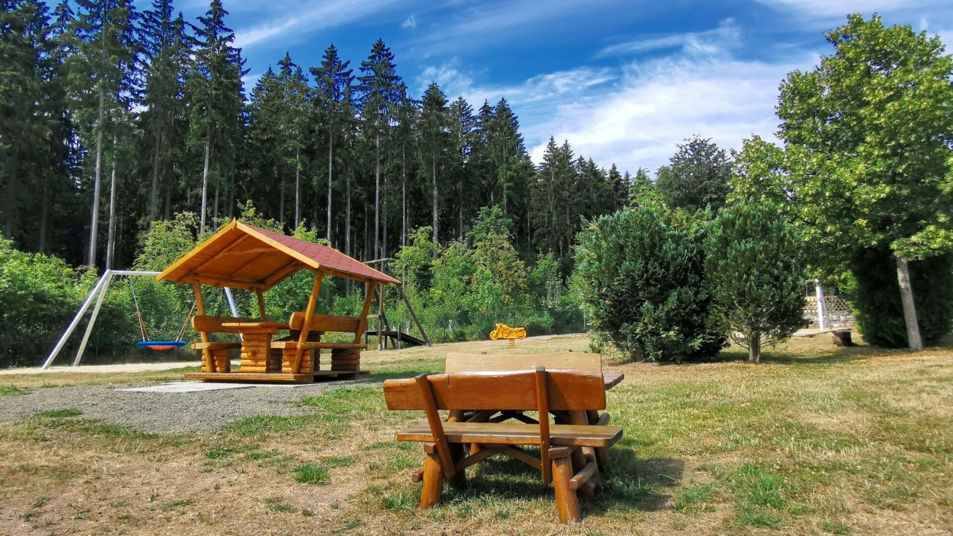 Spielplatz auf dem Campingplatz Paulfeld